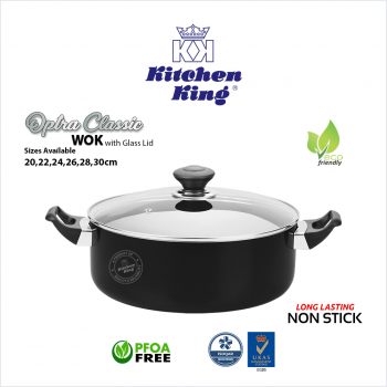 Optra Classic Wok (Glass Lid)